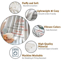 To My Mom Floral Throw Blanket You Are The World Botanical Gift for Mother's Day