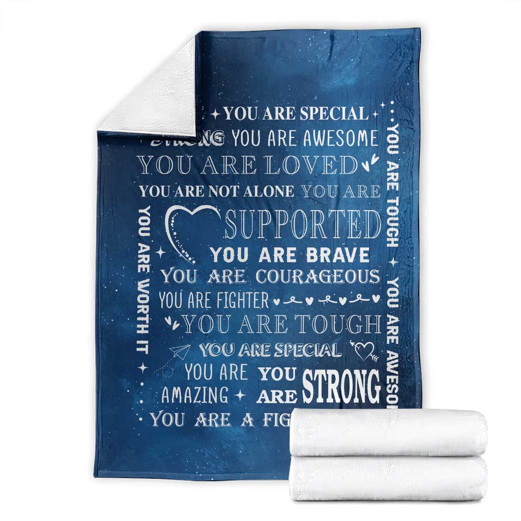Inspirational Daily Reminder Throw Blanket Positive Words Motivational Strength Encouragement Gift
