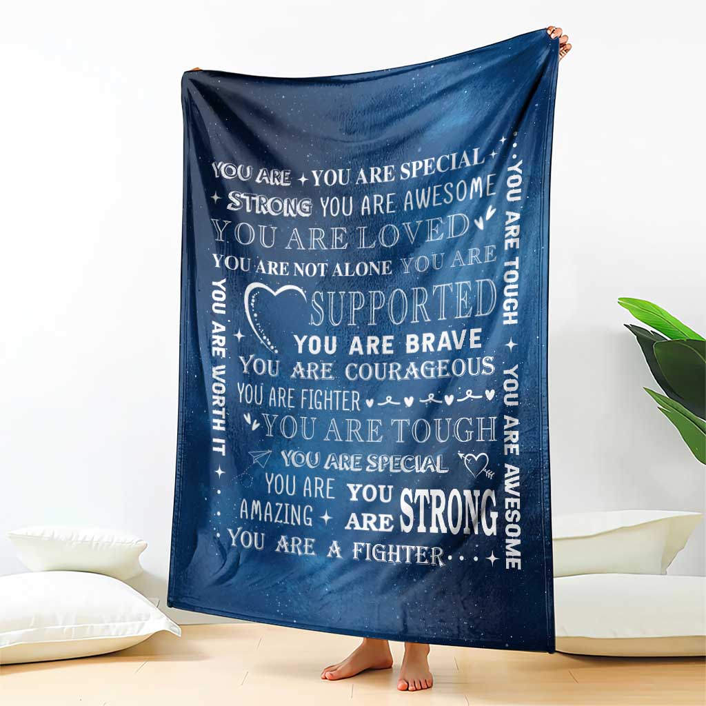 Inspirational Daily Reminder Throw Blanket Positive Words Motivational Strength Encouragement Gift