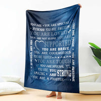 Inspirational Daily Reminder Throw Blanket Positive Words Motivational Strength Encouragement Gift