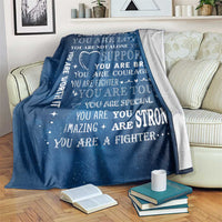 Inspirational Daily Reminder Throw Blanket Positive Words Motivational Strength Encouragement Gift