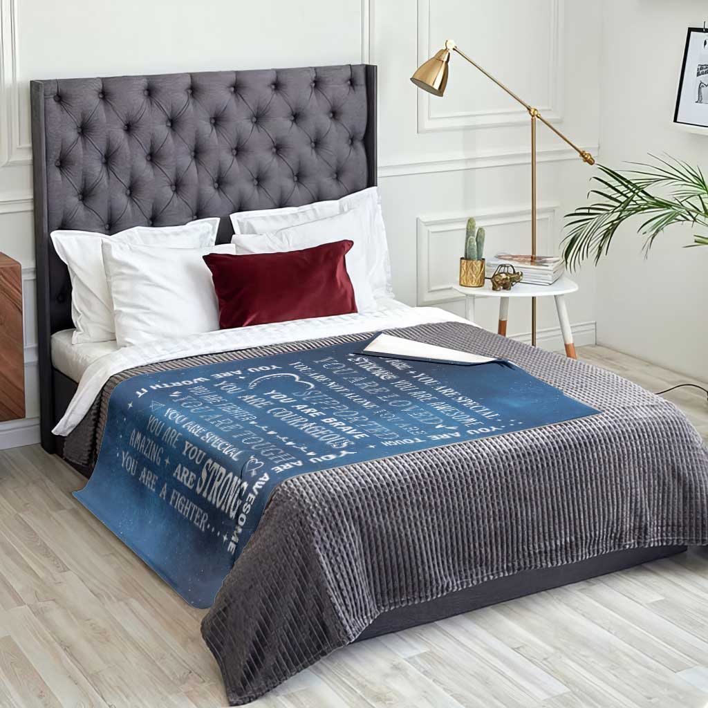 Inspirational Daily Reminder Throw Blanket Positive Words Motivational Strength Encouragement Gift