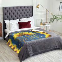 Inspirational Sunflower Galaxy Throw Blanket Sunshine Mixed With A Little Hurricane Funny