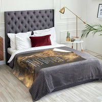 To My Son Lion Throw Blanket Heartfelt Love Motivation Encouragement Gift from Mom Dad