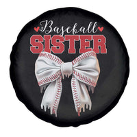 Baseball Sister Spare Tire Cover Soft Ball Game Day Dripping Ice Cream Coquette Bow