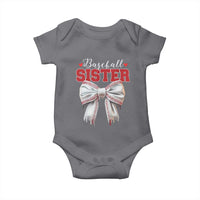 Baseball Sister Baby Onesie Soft Ball Game Day Dripping Ice Cream Coquette Bow