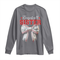 Baseball Sister Long Sleeve Shirt Soft Ball Game Day Dripping Ice Cream Coquette Bow
