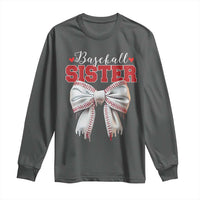 Baseball Sister Long Sleeve Shirt Soft Ball Game Day Dripping Ice Cream Coquette Bow