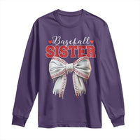 Baseball Sister Long Sleeve Shirt Soft Ball Game Day Dripping Ice Cream Coquette Bow