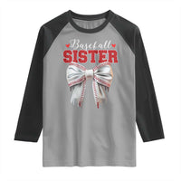 Baseball Sister Raglan Shirt Soft Ball Game Day Dripping Ice Cream Coquette Bow