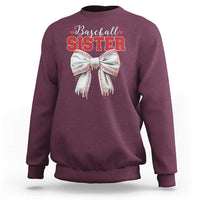 Baseball Sister Sweatshirt Soft Ball Game Day Dripping Ice Cream Coquette Bow