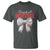 Baseball Sister T Shirt Soft Ball Game Day Dripping Ice Cream Coquette Bow