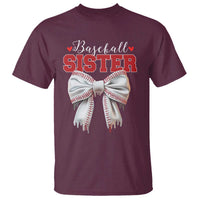 Baseball Sister T Shirt Soft Ball Game Day Dripping Ice Cream Coquette Bow