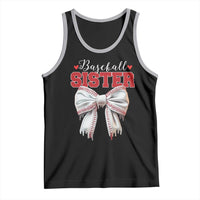 Baseball Sister Tank Top Soft Ball Game Day Dripping Ice Cream Coquette Bow