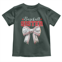 Baseball Sister Toddler T Shirt Soft Ball Game Day Dripping Ice Cream Coquette Bow