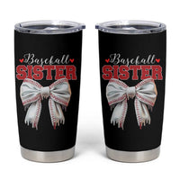 Baseball Sister Tumbler Cup Soft Ball Game Day Dripping Ice Cream Coquette Bow