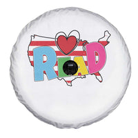 Read Lover America Map Spare Tire Cover National Reading Month Bookish Book Lovers