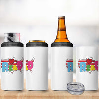 Read Lover America Map 4 in 1 Can Cooler Tumbler National Reading Month Bookish Book Lovers