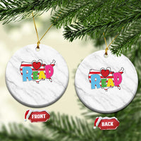 Read Lover America Map Ceramic Ornament National Reading Month Bookish Book Lovers - Wonder Print Shop