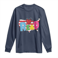 Read Lover America Map Long Sleeve Shirt National Reading Month Bookish Book Lovers