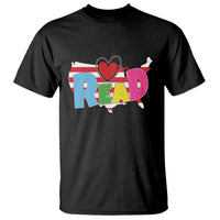 Read Lover America Map T Shirt National Reading Month Bookish Book Lovers