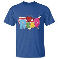 Read Lover America Map T Shirt National Reading Month Bookish Book Lovers