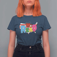 Read Lover America Map T Shirt For Women National Reading Month Bookish Book Lovers