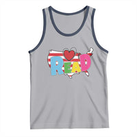 Read Lover America Map Tank Top National Reading Month Bookish Book Lovers