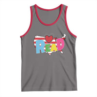Read Lover America Map Tank Top National Reading Month Bookish Book Lovers