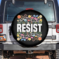 Floral Resist Spare Tire Cover Not My President Not My Voice Not My Values Not My Beliefs