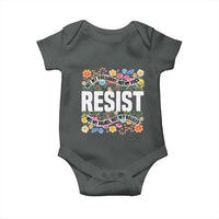 Floral Resist Baby Onesie Not My President Not My Voice Not My Values Not My Beliefs