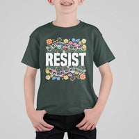 Floral Resist T Shirt For Kid Not My President Not My Voice Not My Values Not My Beliefs