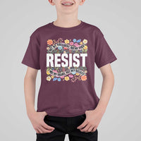 Floral Resist T Shirt For Kid Not My President Not My Voice Not My Values Not My Beliefs