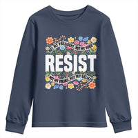 Floral Resist Youth Sweatshirt Not My President Not My Voice Not My Values Not My Beliefs