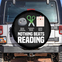 Nothing Beats Reading Spare Tire Cover Rock Paper Scissors Read Book Lovers