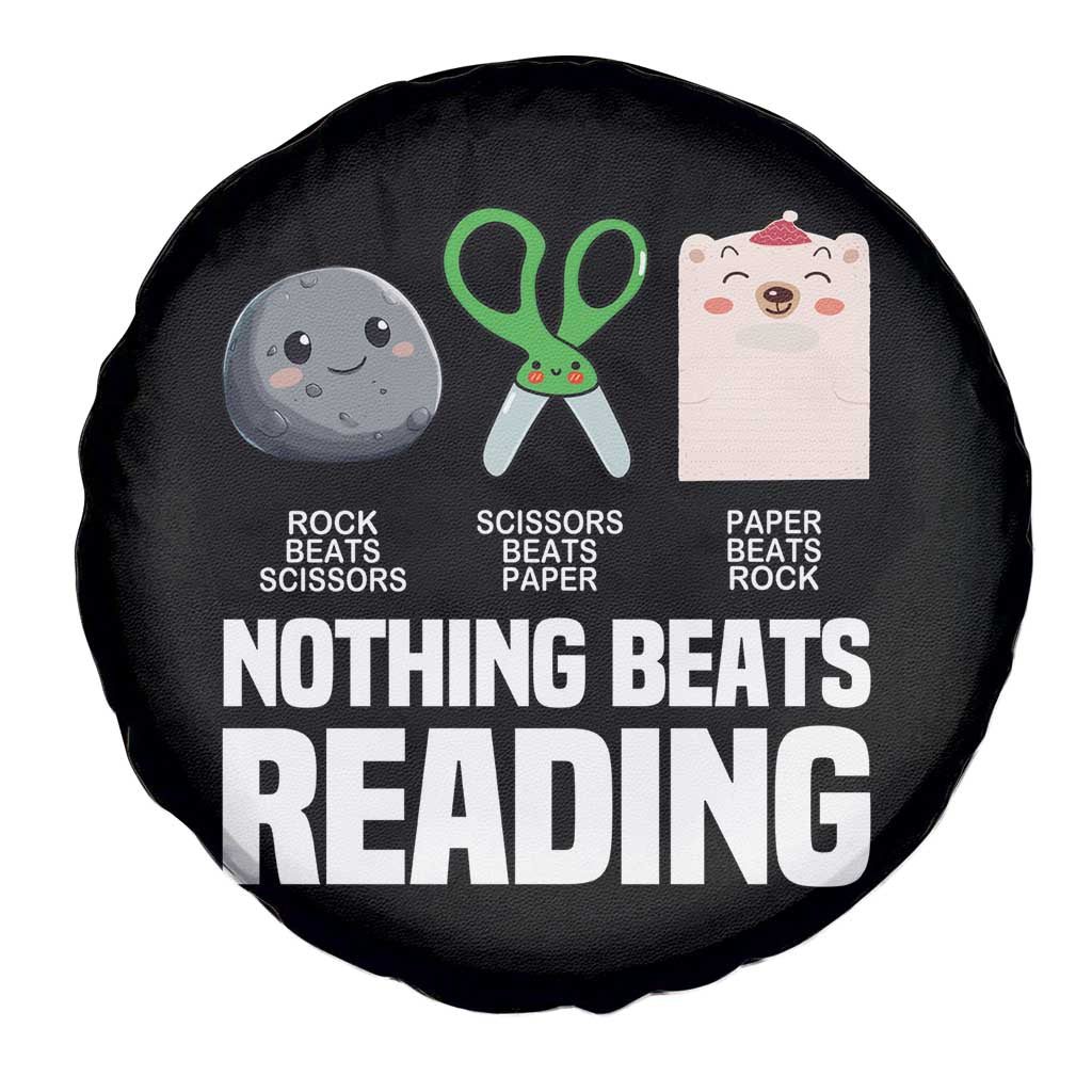 Nothing Beats Reading Spare Tire Cover Rock Paper Scissors Read Book Lovers