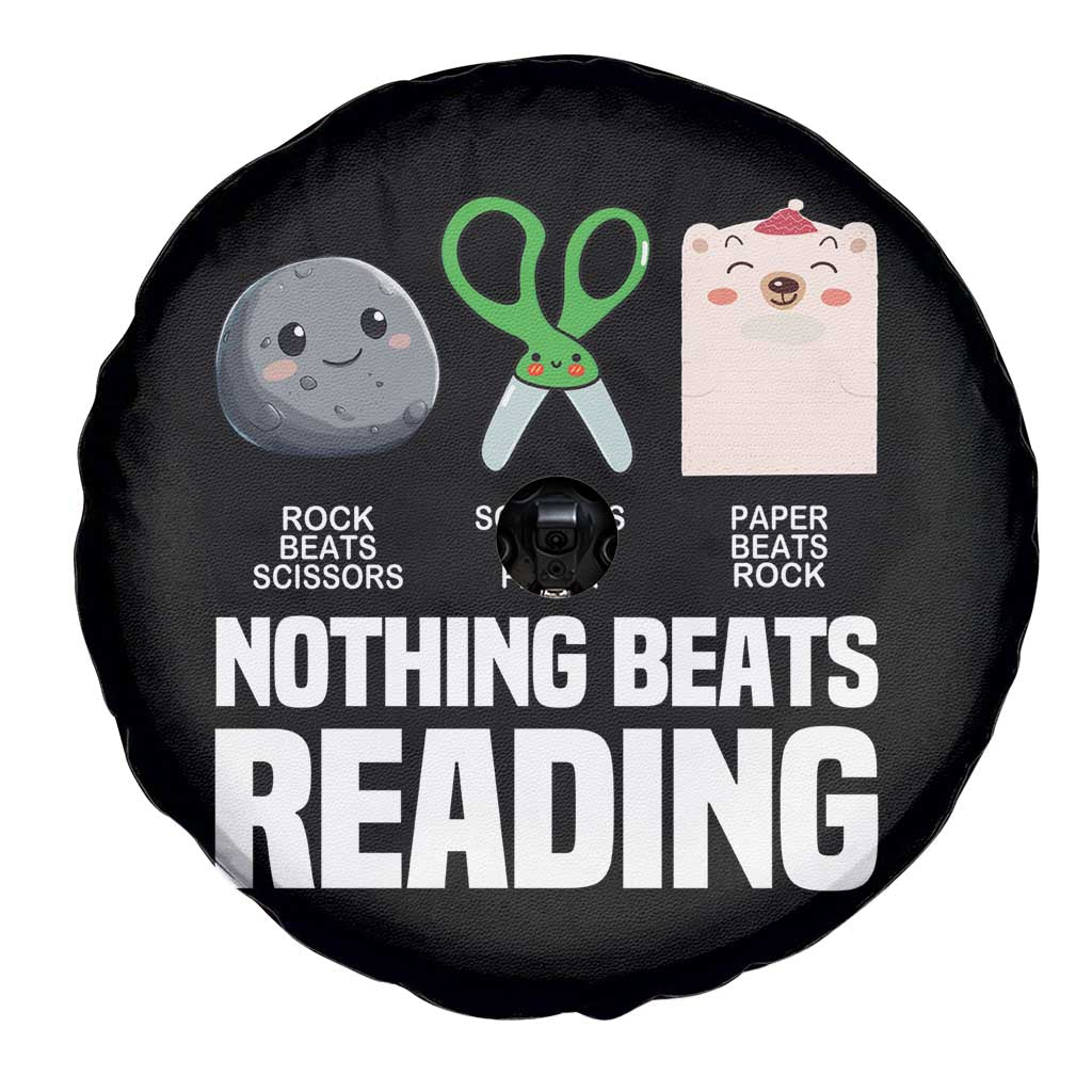 Nothing Beats Reading Spare Tire Cover Rock Paper Scissors Read Book Lovers