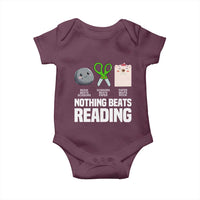 Nothing Beats Reading Baby Onesie Rock Paper Scissors Read Book Lovers