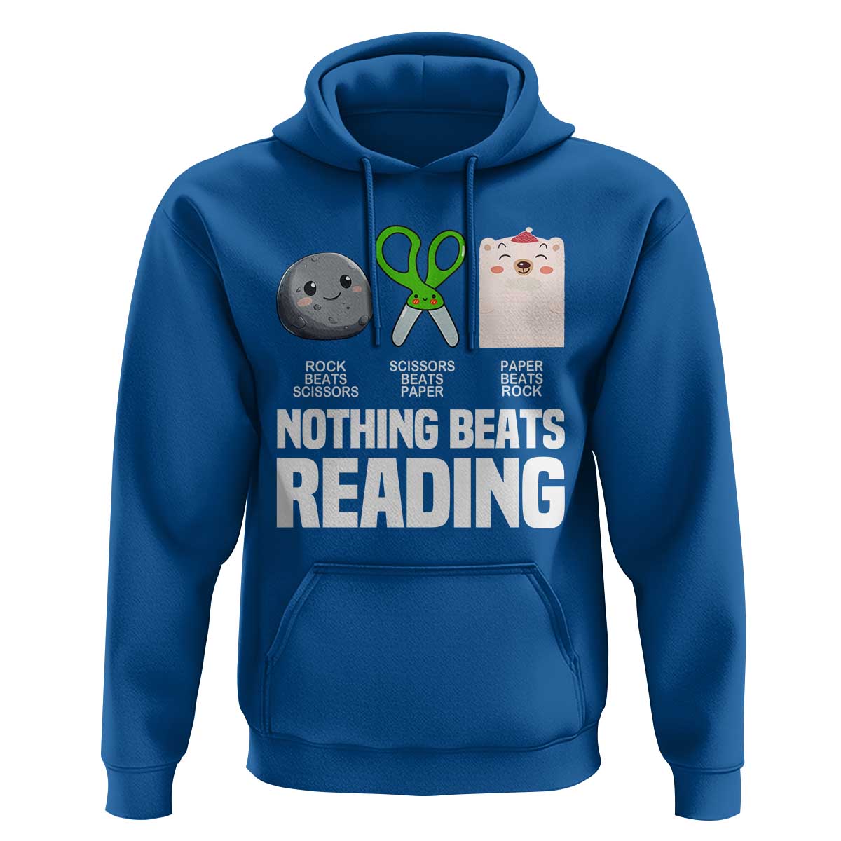 Nothing Beats Reading Hoodie Rock Paper Scissors Read Book Lovers