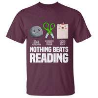 Nothing Beats Reading T Shirt Rock Paper Scissors Read Book Lovers