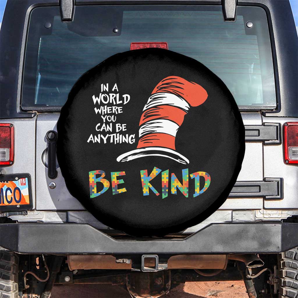 Autism Awareness Spare Tire Cover Why Fit In When You Were Born To Stand Out Cat In Hat