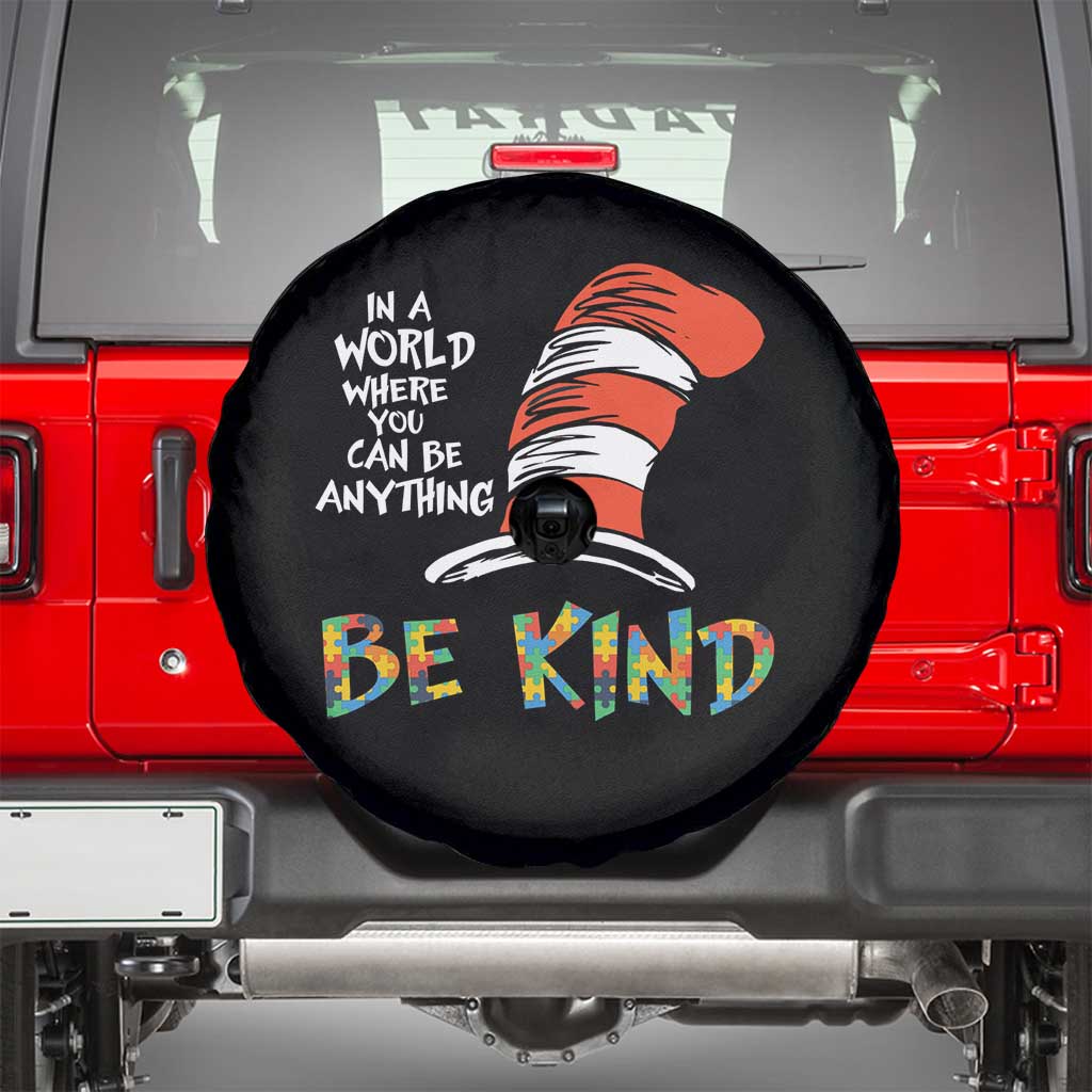 Autism Awareness Spare Tire Cover Why Fit In When You Were Born To Stand Out Cat In Hat
