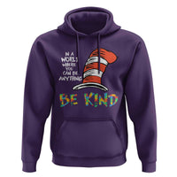 Autism Awareness Hoodie Why Fit In When You Were Born To Stand Out Cat In Hat
