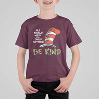 Autism Awareness T Shirt For Kid Why Fit In When You Were Born To Stand Out Cat In Hat