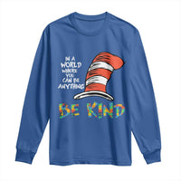 Autism Awareness Long Sleeve Shirt Why Fit In When You Were Born To Stand Out Cat In Hat