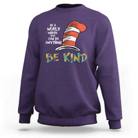 Autism Awareness Sweatshirt Why Fit In When You Were Born To Stand Out Cat In Hat