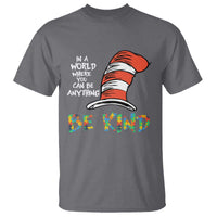 Autism Awareness T Shirt Why Fit In When You Were Born To Stand Out Cat In Hat