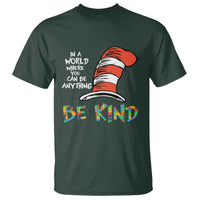 Autism Awareness T Shirt Why Fit In When You Were Born To Stand Out Cat In Hat