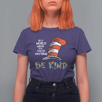 Autism Awareness T Shirt For Women Why Fit In When You Were Born To Stand Out Cat In Hat