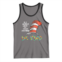 Autism Awareness Tank Top Why Fit In When You Were Born To Stand Out Cat In Hat